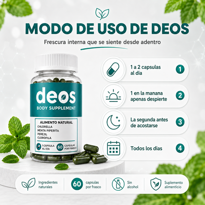 DEOS DESODORANTE NATURAL  60 cap