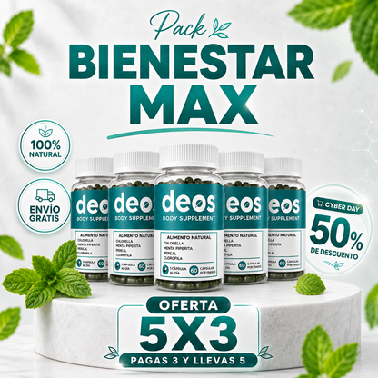 DEOS DESODORANTE NATURAL  60 cap