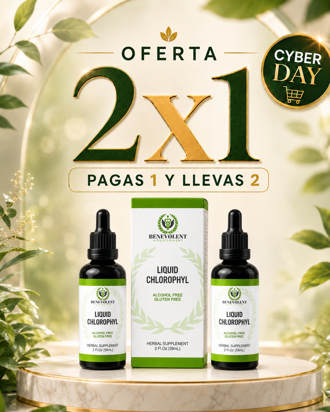 Clorofila Benevolent X 60 ML