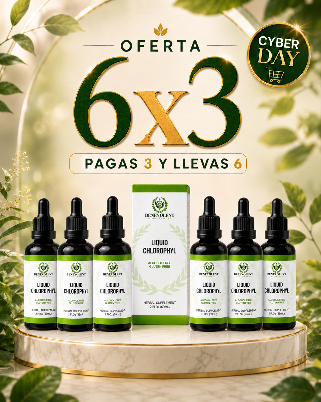 Clorofila Benevolent X 60 ML