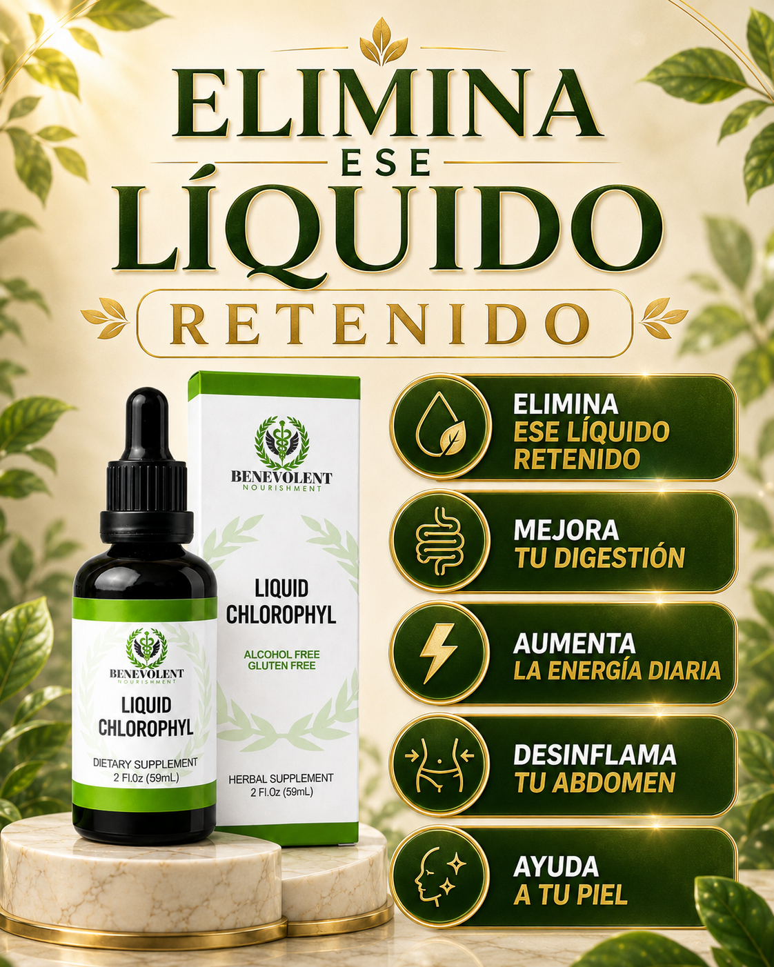 Clorofila Benevolent X 60 ML