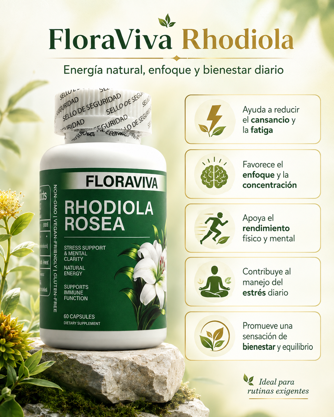 Floraviva Rhodiola 60 CAPS