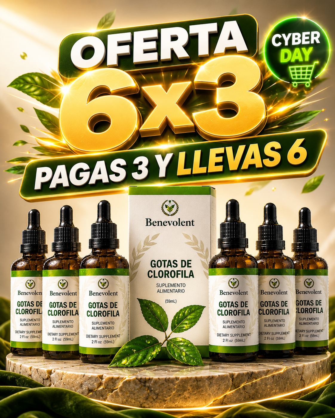 Clorofila Benevolent X 60 ML